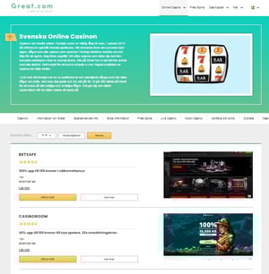 Affiliate Grand Slam - Great.com SV-SE