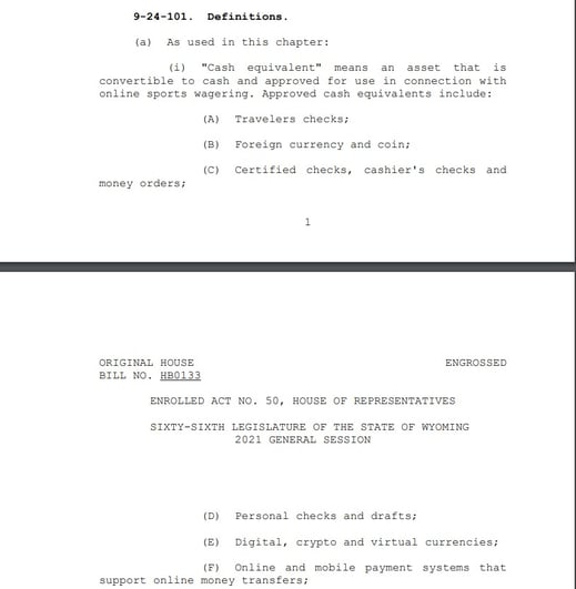 Bill 133 Wyoming 2 - SiGMA News